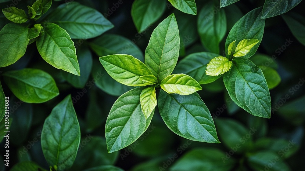 Vibrant green basil leaves with intricate vein patterns showcase nature's delicate symmetry, capturing the lush texture and rich chlorophyll of fresh herb foliage in soft focus. Vibrant green basil leaves with intricate vein patterns showcase nature's delicate symmetry, capturing the lush texture and rich chlorophyll of fresh herb foliage in soft focus.