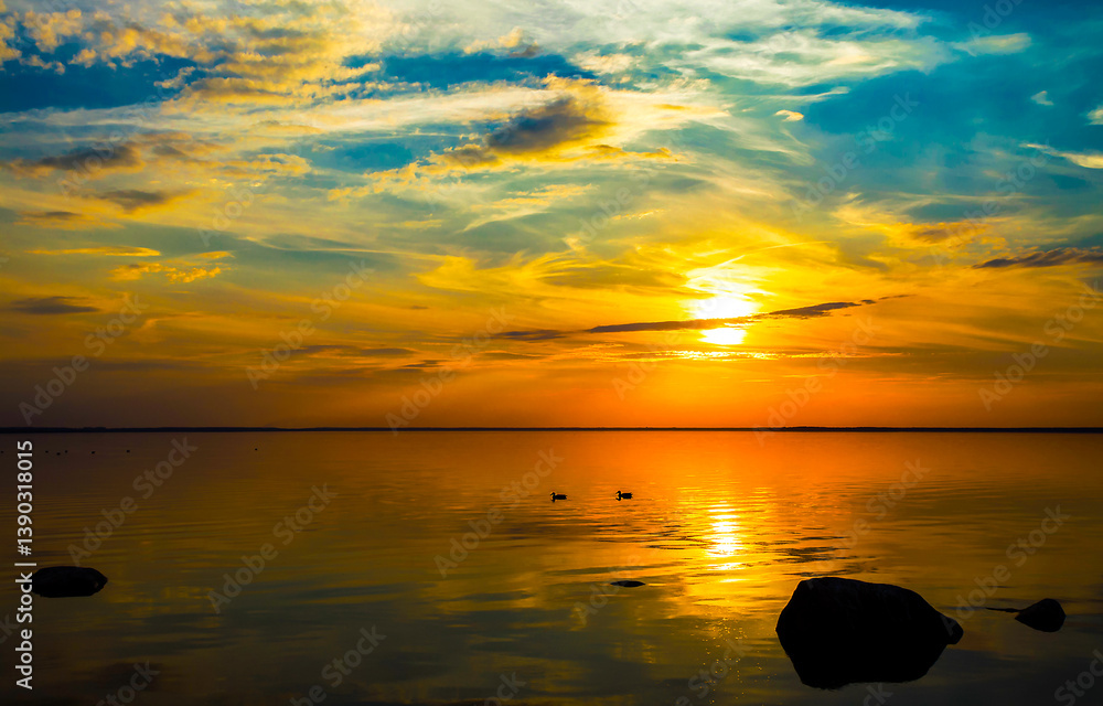 sunrise over the sea