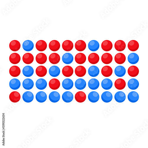 Heterogeneous mixture and Homogeneous mixture. Chemistry experiment. Scientific design. Vector illustration