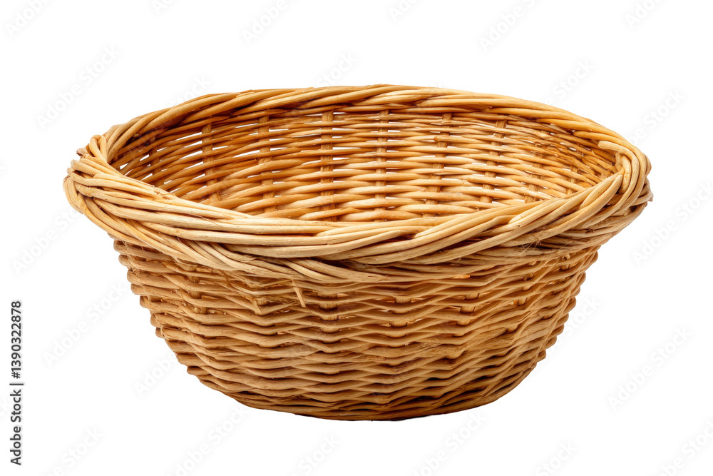 Empty wicker basket isolated on transparent background (1) Empty wicker basket isolated on transparent background (1)