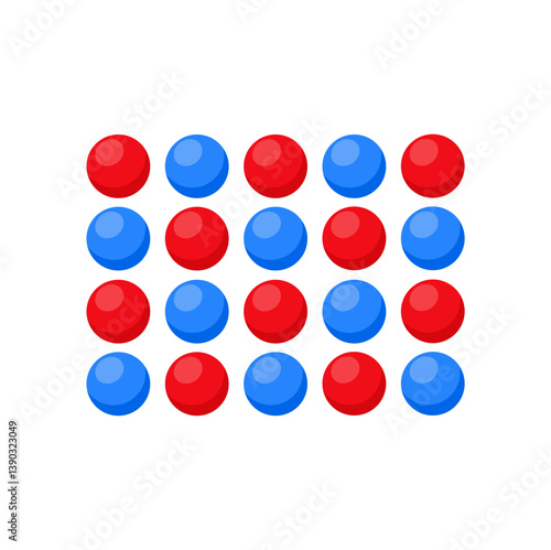 Heterogeneous mixture and Homogeneous mixture. Chemistry experiment. Scientific design. Vector illustration