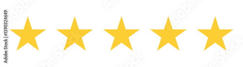 Five stars icon Vector. Five stars customer product rating review flat icon for apps and websites,Service satisfaction, quality, good rate vector illustration. rating review flat icon