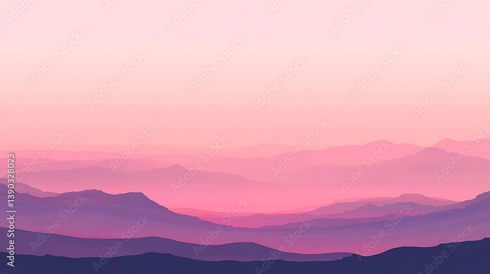 Pink and purple mountain range at sunset. (1) Pink and purple mountain range at sunset. (1)