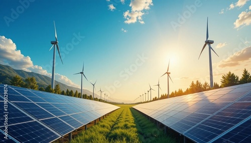 Sustainable Energy Harnessing Wind and Solar Power for a Greener Future