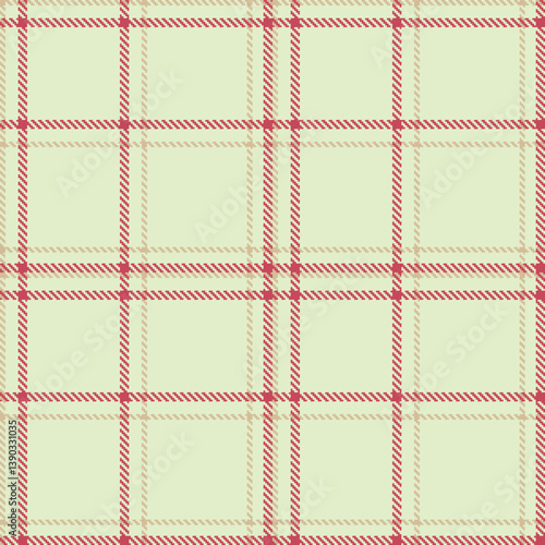 Soft very pale green Tartan patterns fabric texture. Contemporary Light putty Seamless Tartan