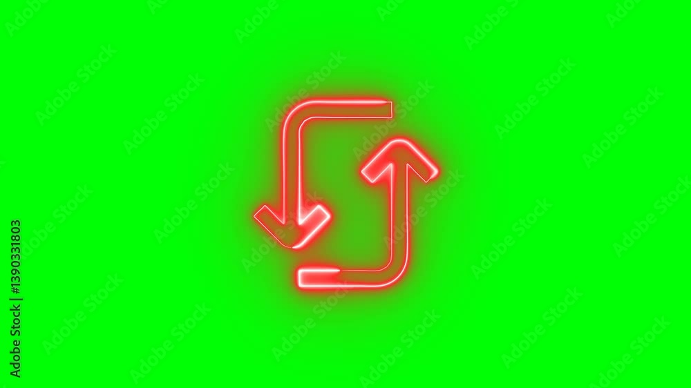 loop arrow icon animation on green screen background, chroma key, loop arrow icon animation on green screen background, chroma key,
