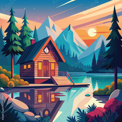 house on the lake