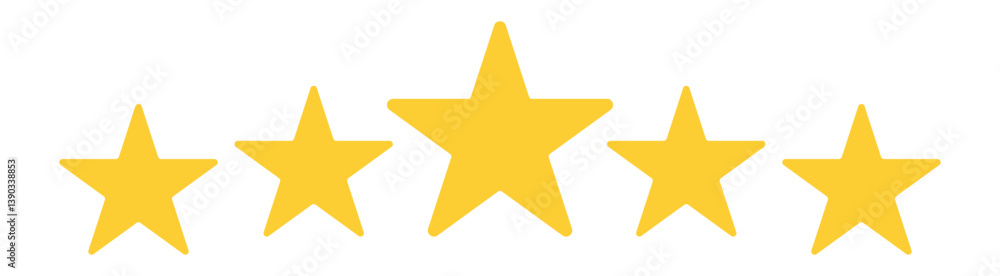 5 stars icon. Five star rating icon. Vector icon set. Feedback of user symbol. Review quality. Button click. 5 stars icon. Five star rating icon. Vector icon set. Feedback of user symbol. Review quality. Button click.