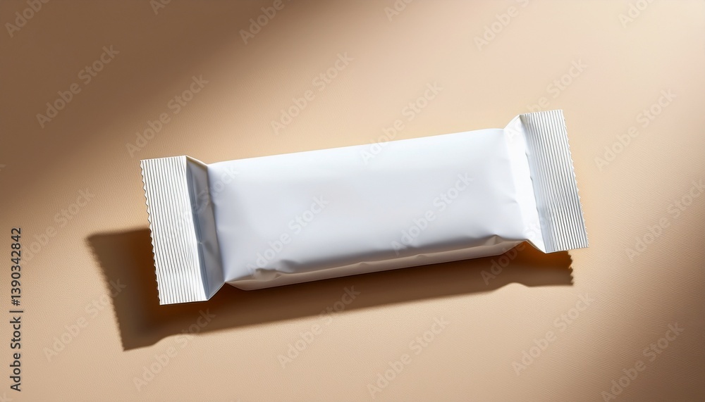 single Energy bar, chocolate bar, candy bar wrapper mockup, isolated on a beige surface. customizable
single Energy bar, chocolate bar, candy bar wrapper mockup, isolated on a beige surface. customizable