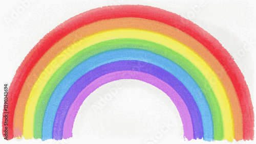Chroma cascade rainbow isolated watercolor vector illustration svg 