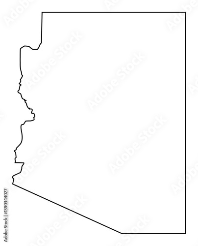 Arizona USA State Shape Outline