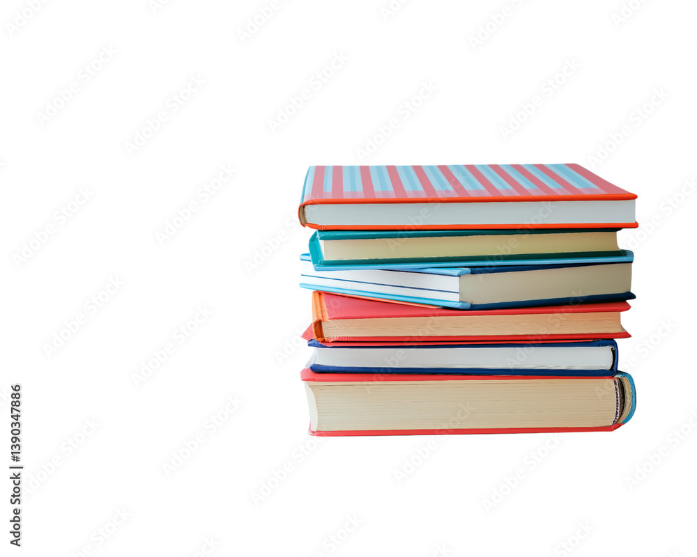 Pile of books on Png Format and Transparent Background Pile of books on Png Format and Transparent Background