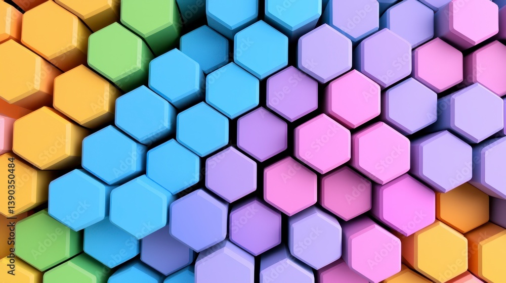 Pastel Hexagon Abstract Background Pastel Hexagon Abstract Background