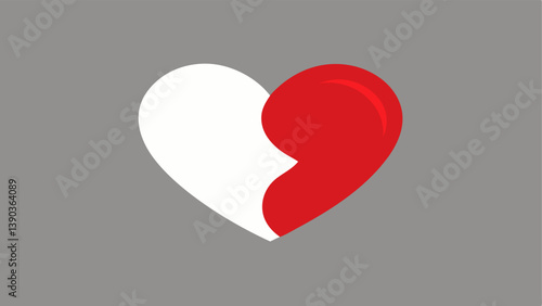 Faded Heart A heart icon that gradually fades from vibrant red to dull gray representing how loneliness can diminish feelings of love and connection over time.