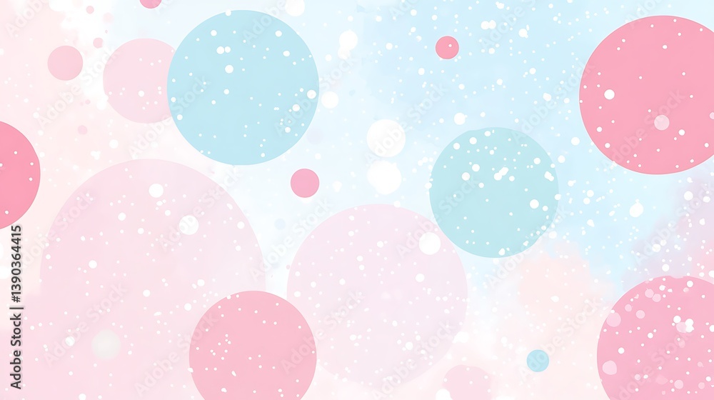 Pastel pink, blue circles, bokeh background. Pastel pink, blue circles, bokeh background.
