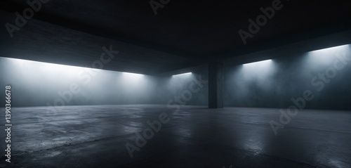 Obraz na płótnie Abstract image ofdark room w salonie