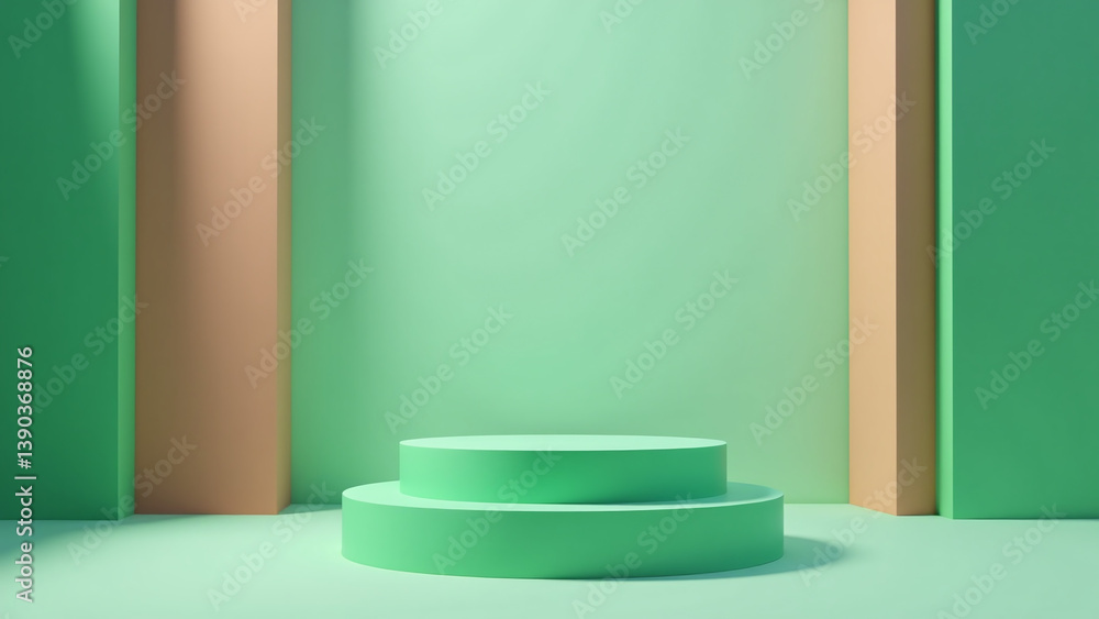 minimal abstract studio uses green cylinder colorful backdrop events clean lines minimal abstract studio uses green cylinder colorful backdrop events clean lines