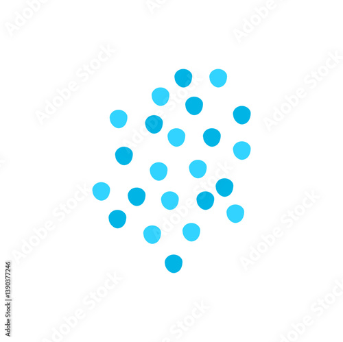 Cytokines cell icon. Vector illustration.
