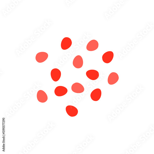 Cytokines cell icon. Vector illustration.