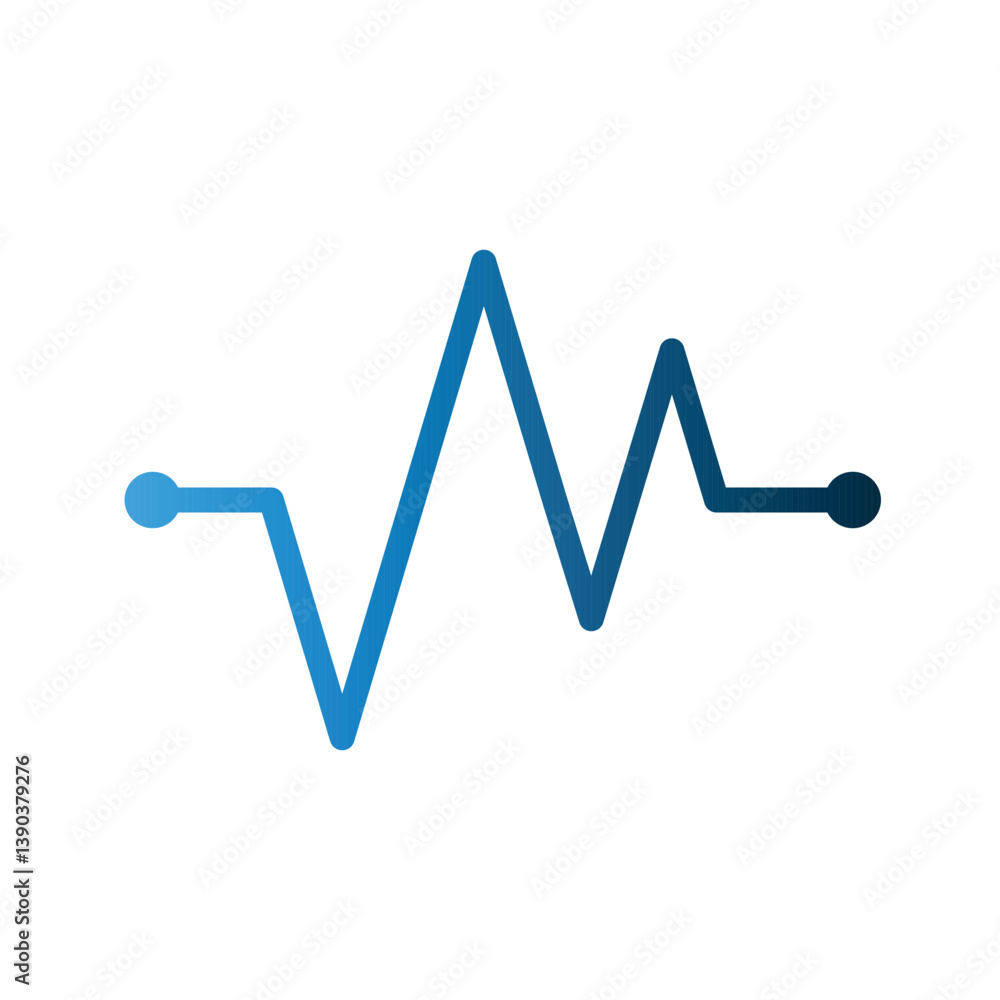 Pulse icon design template Pulse icon design template