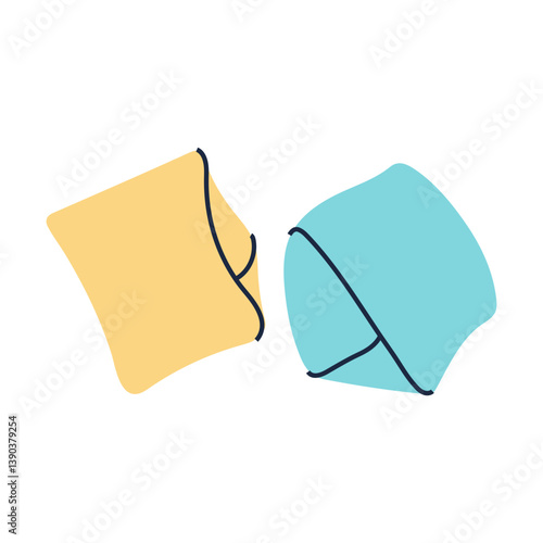 Simple illustration of inflatable swimming armbands. Perfect for summer and vacation designs.