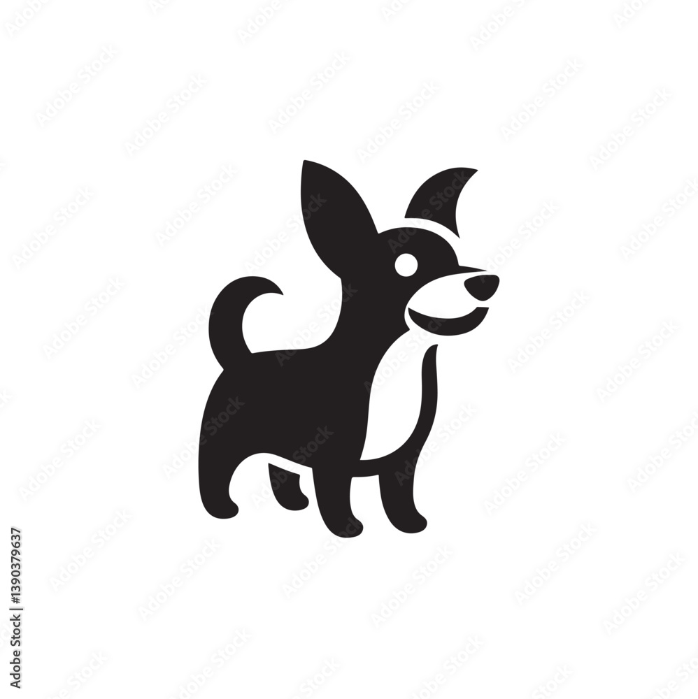 dog vector silhouette clipart logo concept dog vector silhouette clipart logo concept