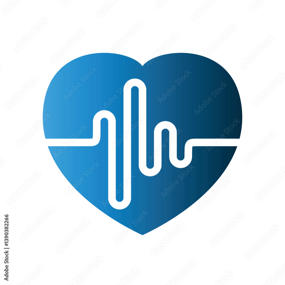 Pulse icon design template Pulse icon design template