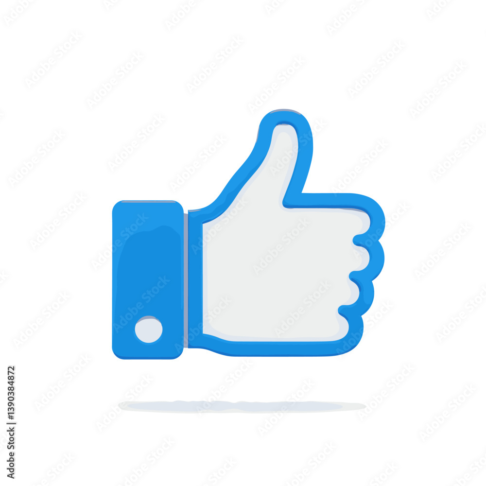 Thumb's Up: A close-up shot of a thumbs up icon, with the iconic gesture of approval and agreement in digital style. Thumb's Up: A close-up shot of a thumbs up icon, with the iconic gesture of approval and agreement in digital style.