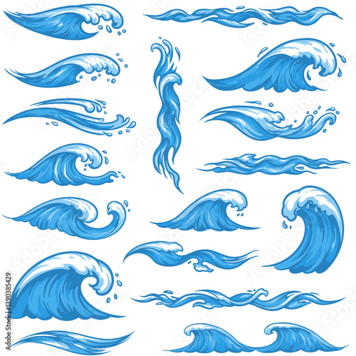 Oceanic Rhythms: An artistic display of captivating water movements. Capturing the various dynamics of the water's dance. 