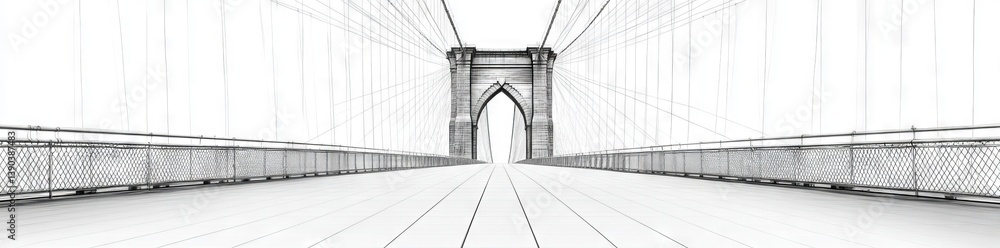 Fototapeta premium Illustrations of modern bridge concepts featuring advanced engineering practices