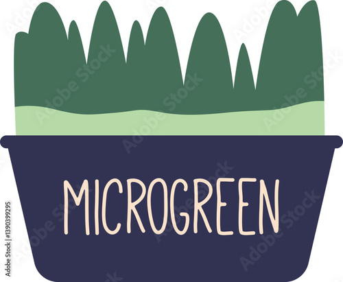 Microgreens organic food in pack