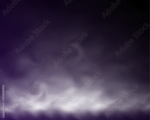 Realistic smoke on transparent background with soft swirling effect, misty fog, airy vapor, atmospheric haze, drifting smog, subtle steam, floating cloud, delicate fumes.	
