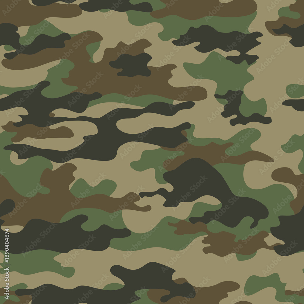 Fototapeta premium military camouflage texture, army background repeat, classic pattern