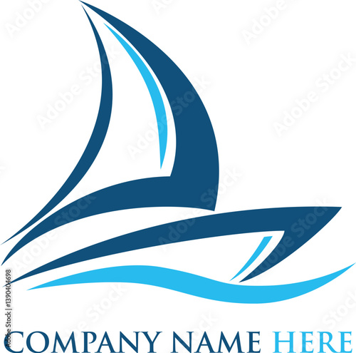 boat sea ship yachts sailboat sail logo