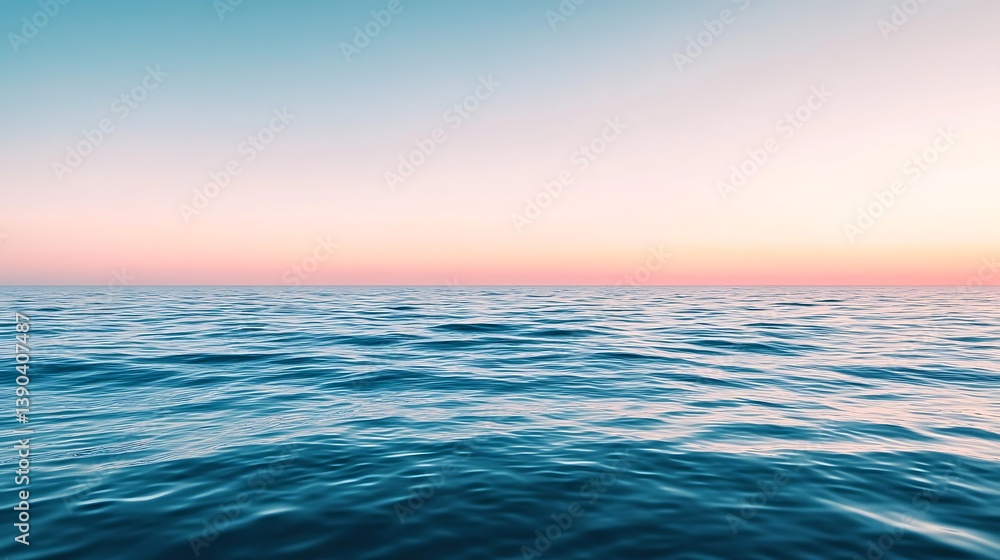 Serene ocean sunset with calm waters. Serene ocean sunset with calm waters.