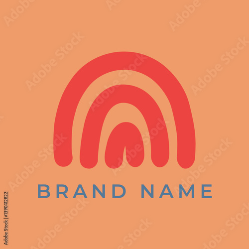 Abstract Arch Logo for Branding