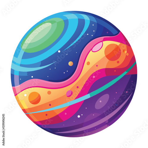 colorful-planet-galaxy-on-white-background