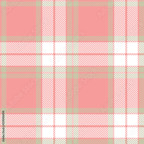 Rich blush Tartan patterns fabric texture. Contemporary Vibrant putty Seamless Tartan