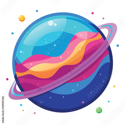 colorful-planet-galaxy-on-white-background