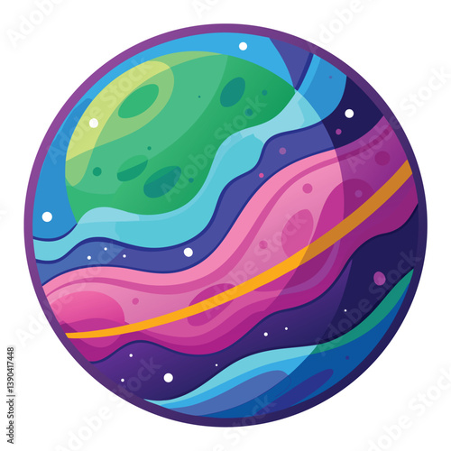 colorful-planet-galaxy-on-white-background