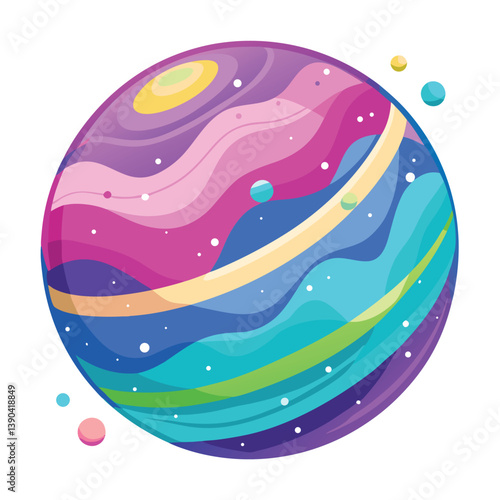 colorful-planet-galaxy-on-white-background