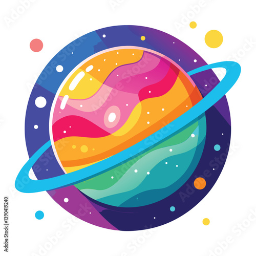 colorful-planet-galaxy-on-white-background