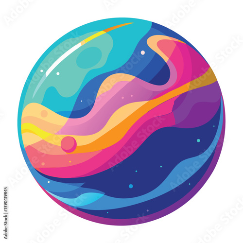 colorful-planet-galaxy-on-white-background