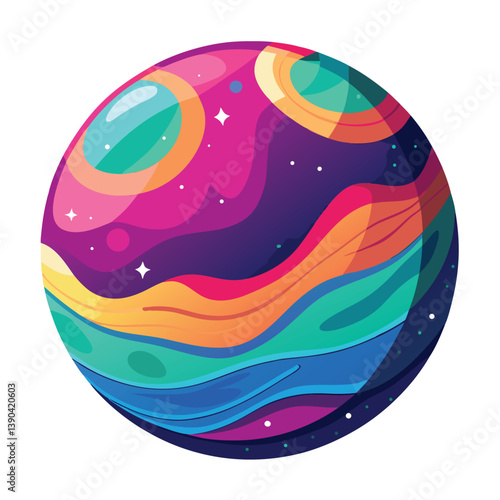 colorful-planet-galaxy-on-white-background