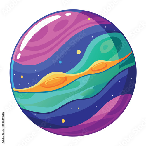 colorful-planet-galaxy-on-white-background