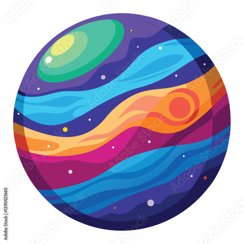 colorful-planet-galaxy-on-white-background