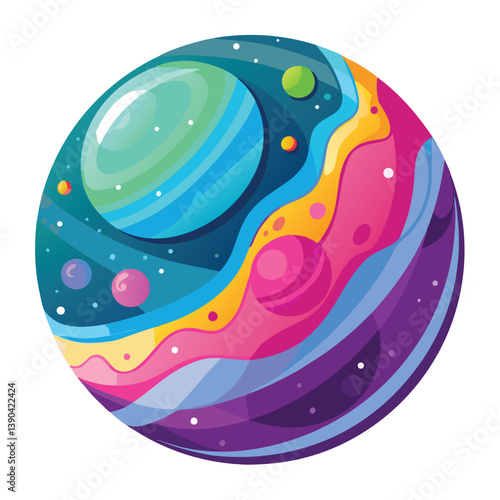 colorful-planet-galaxy-on-white-background