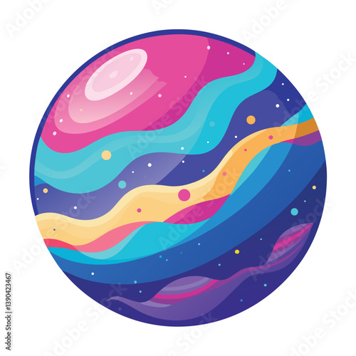 colorful-planet-galaxy-on-white-background