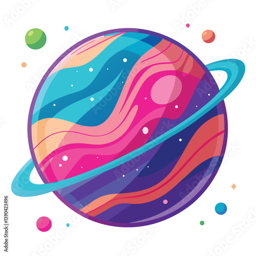 colorful-planet-galaxy-on-white-background