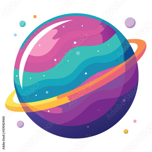 colorful-planet-galaxy-on-white-background
